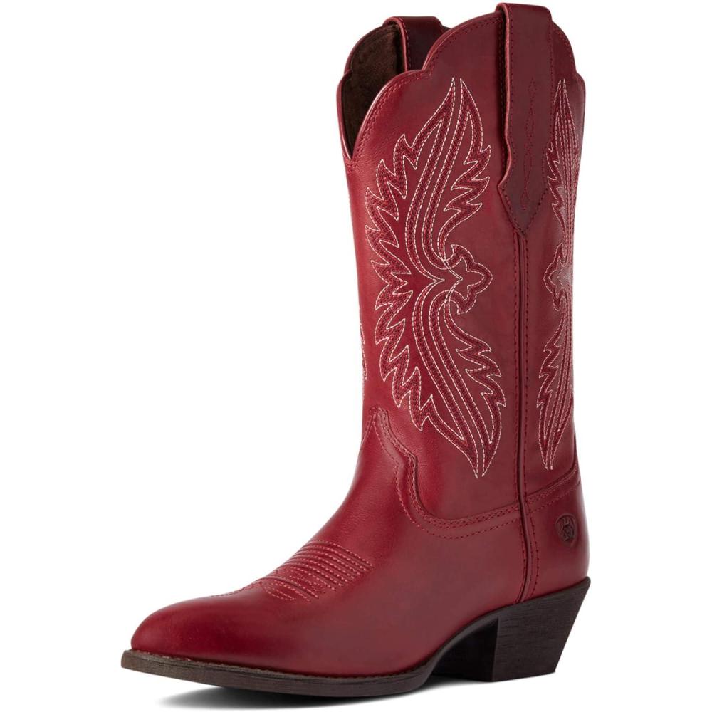 imageAriat Womens Heritage R Toe StretchFit Western BootDusted Brown