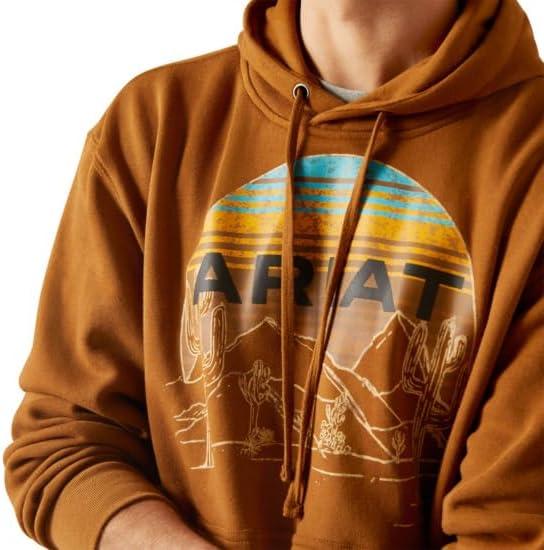 imageAriat Mens Hooded SweatshirtDesert SunriseChestnut Horse