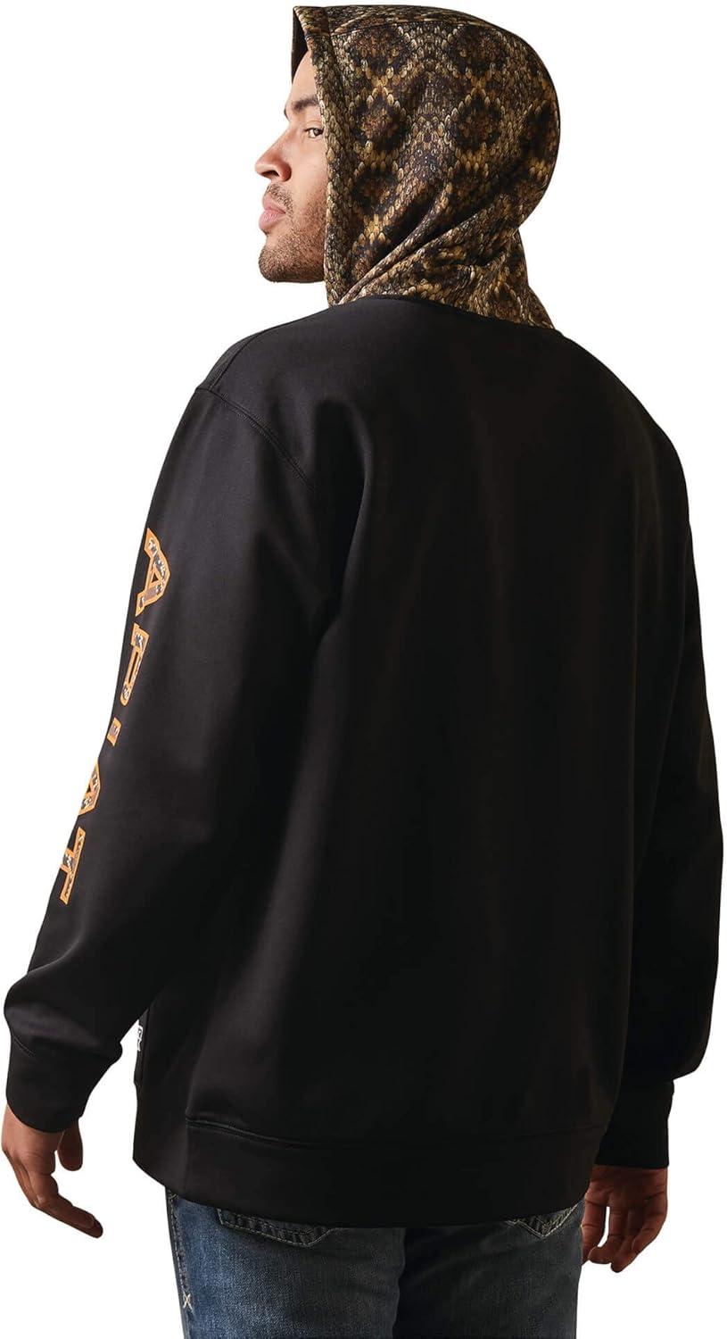 imageAriat Mens Hooded SweatshirtRattlers HeadBlack