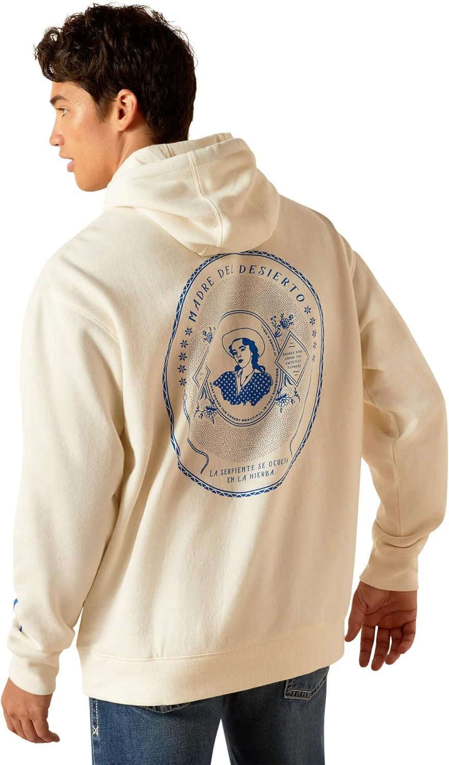 imageAriat Mens Hooded SweatshirtSendero SenoritaOff White