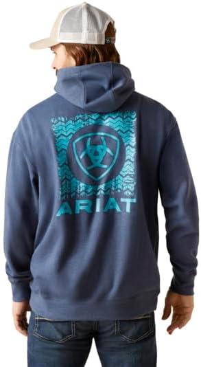 imageAriat Mens Hooded SweatshirtV WavesDeep Space