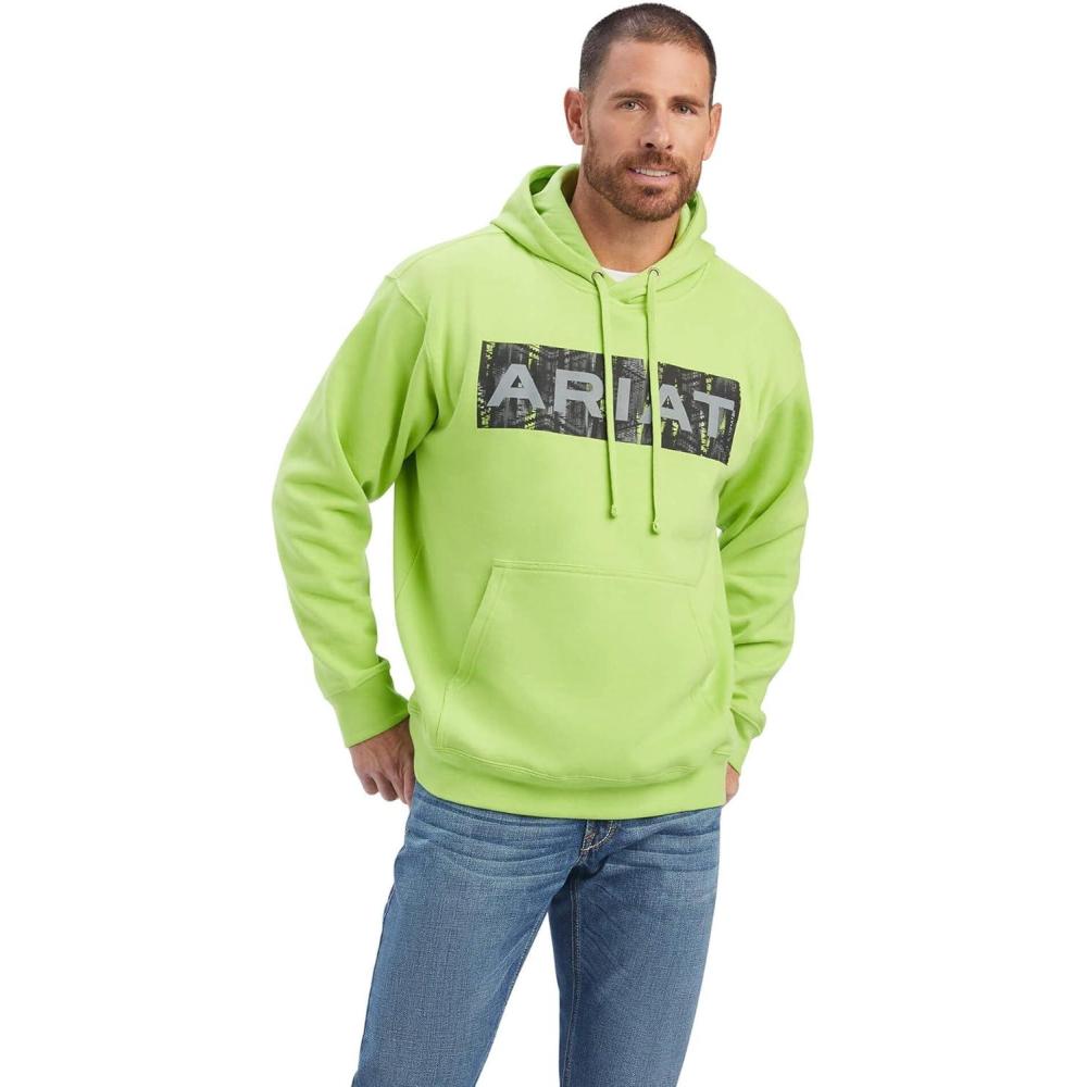 imageAriat Mens Hooded SweatshirtSouthwestMacaw Green