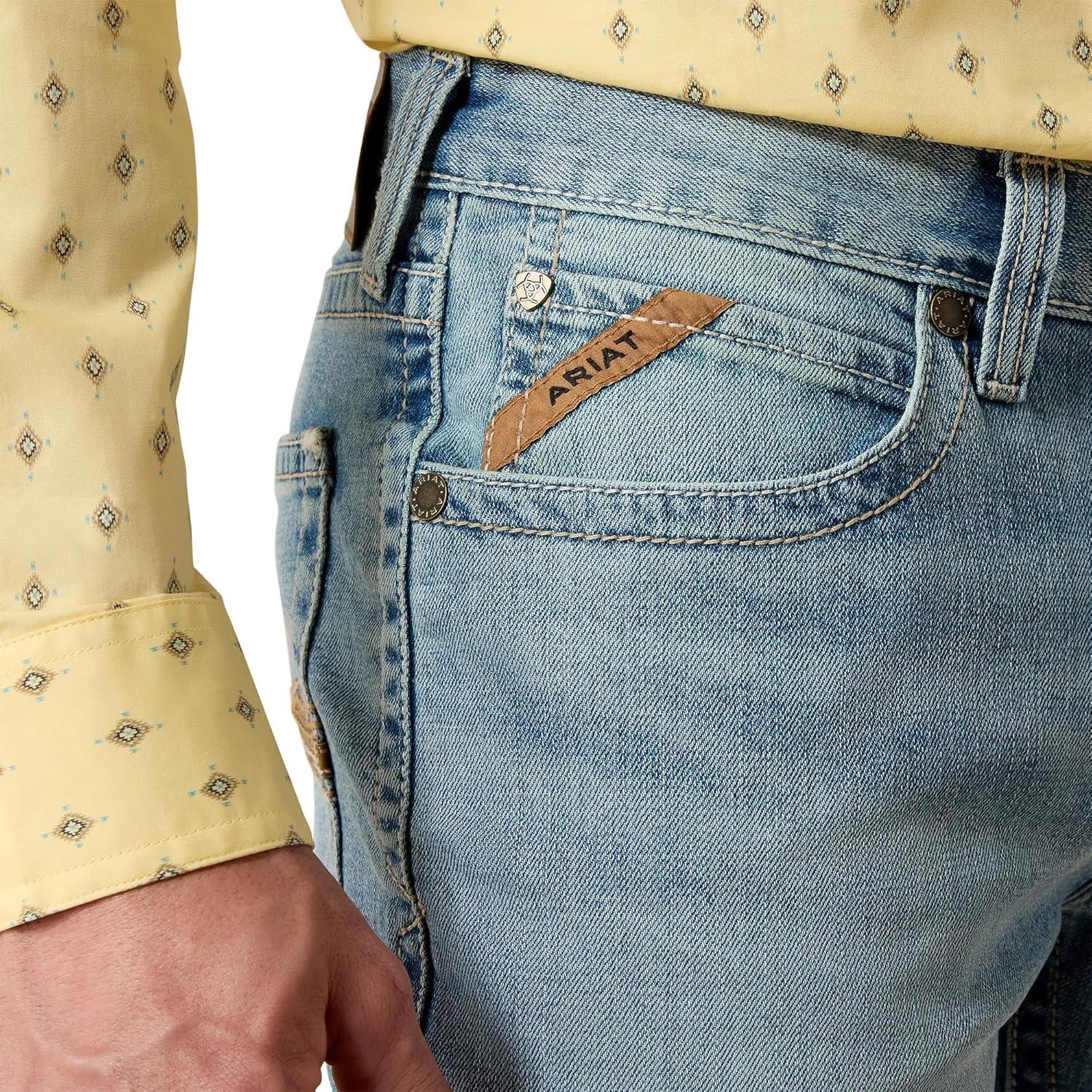 imageARIAT Mens M4 Relaxed Gus Boot Cut JeansKayne