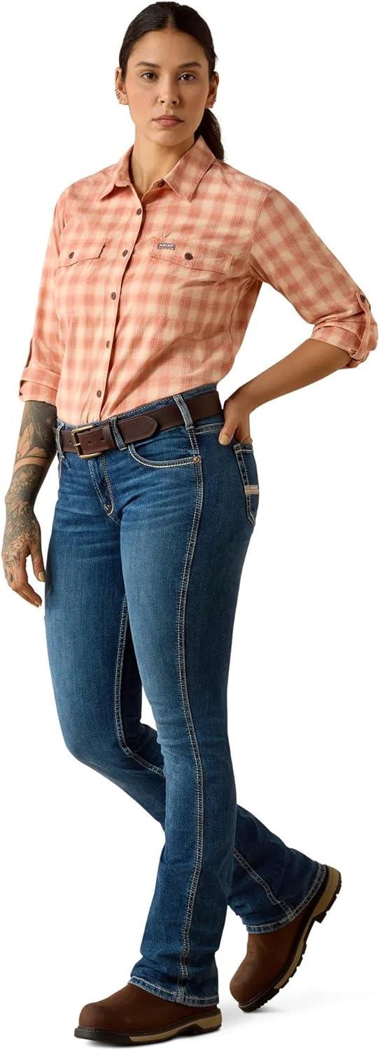 imageAriat Womens Rebar Made Tough Venttek Durastretch Work ShirtLangoustino
