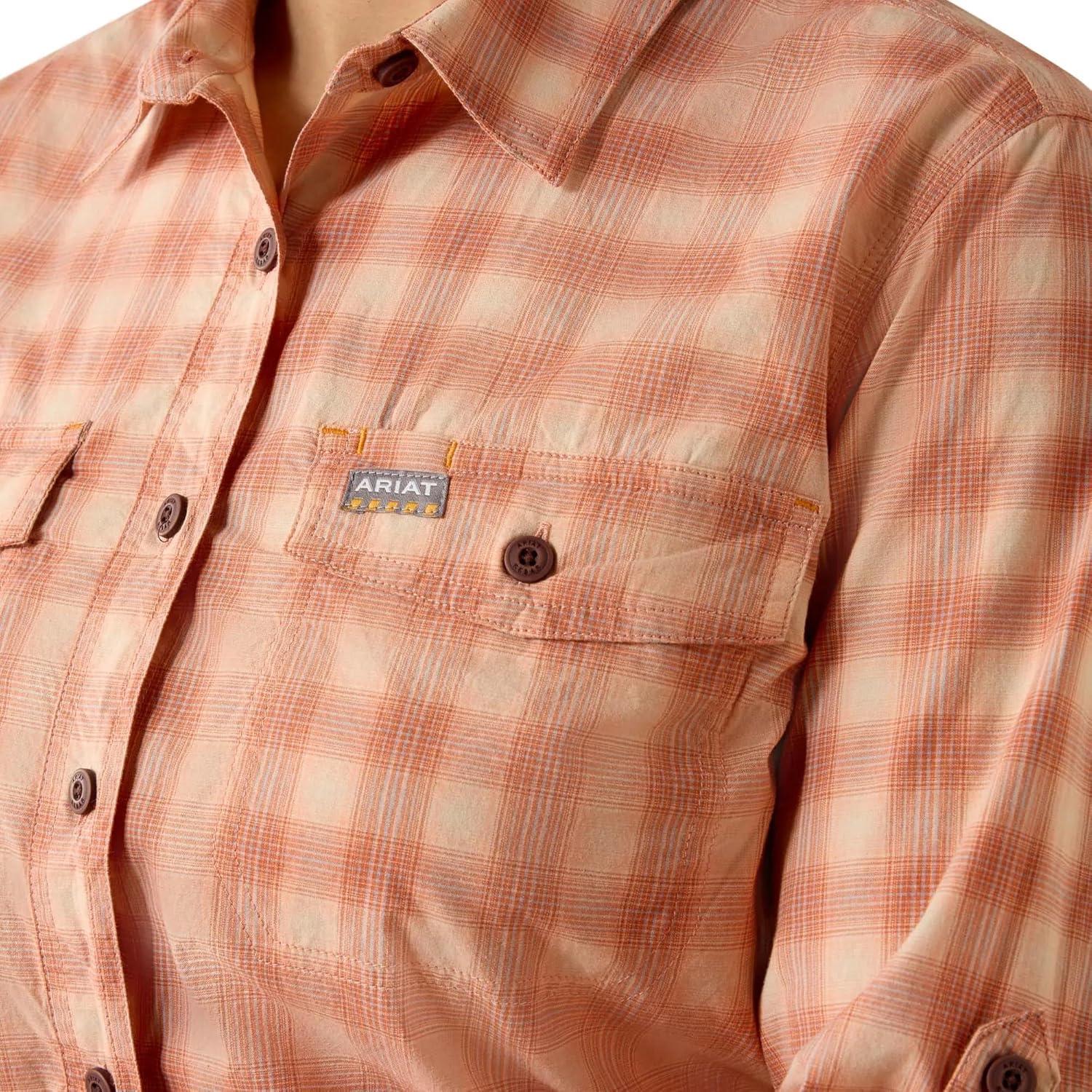 imageAriat Womens Rebar Made Tough Venttek Durastretch Work ShirtLangoustino