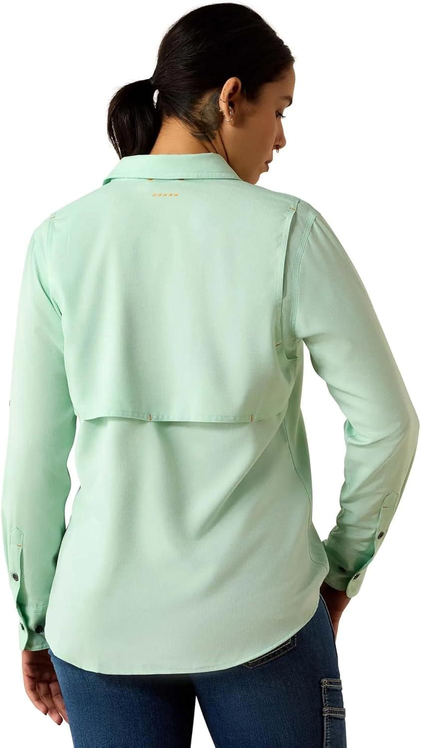 imageAriat Womens Rebar Made Tough Venttek Durastretch Work ShirtLichen