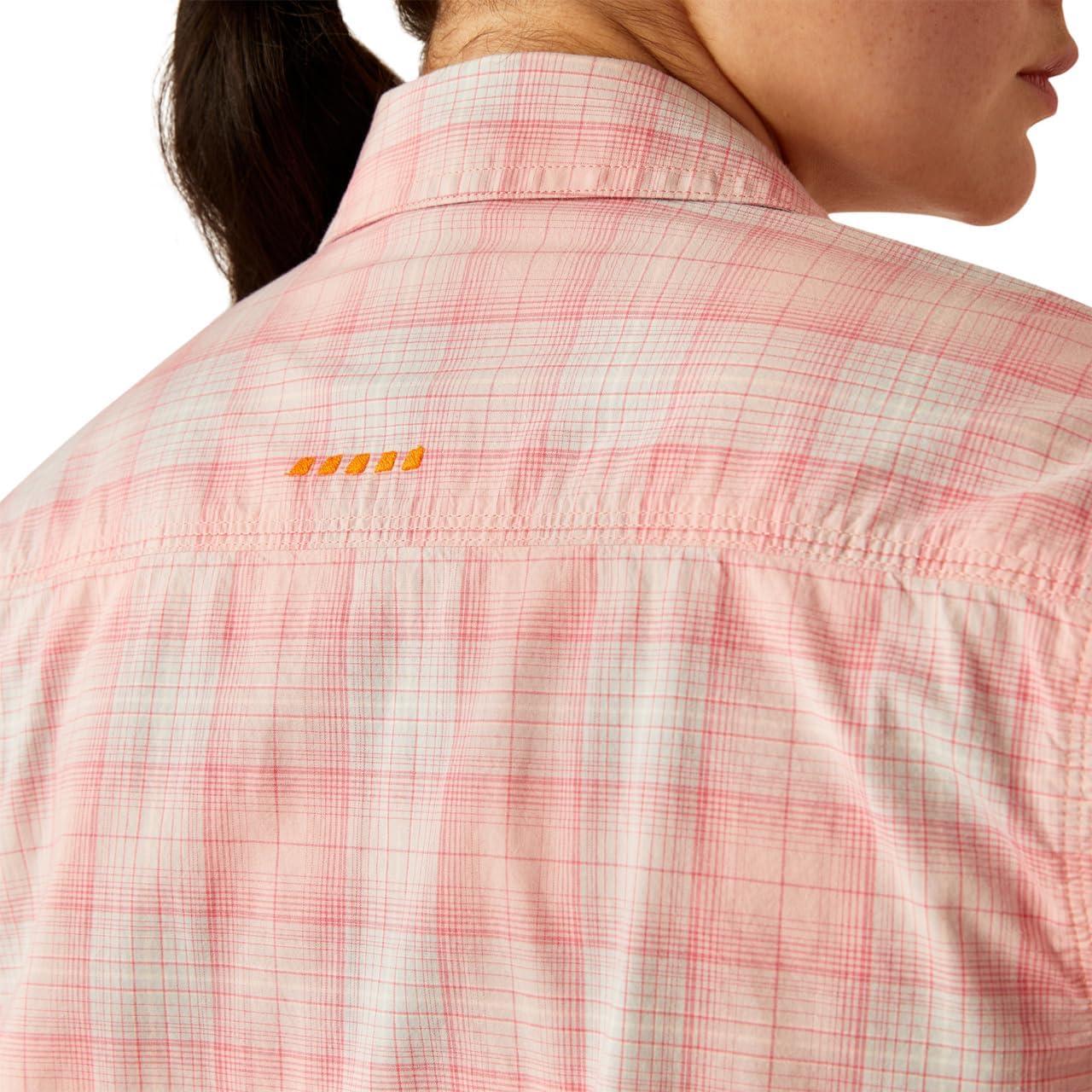 imageAriat Womens Rebar Made Tough Venttek Durastretch Work ShirtPowder Pink