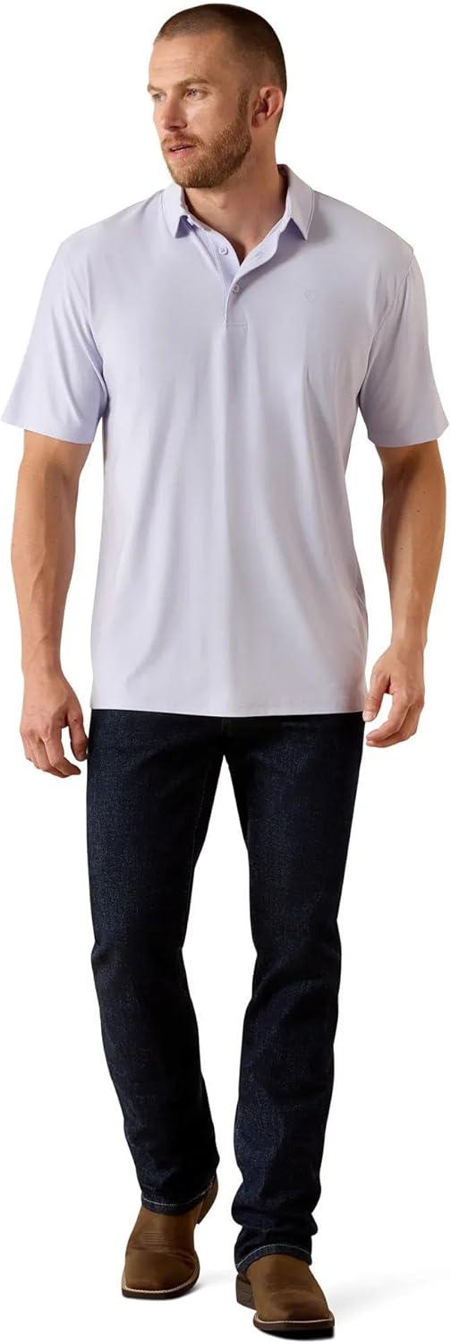 imageARIAT Mens Charger 20 Classic Fit PoloPurple Heather