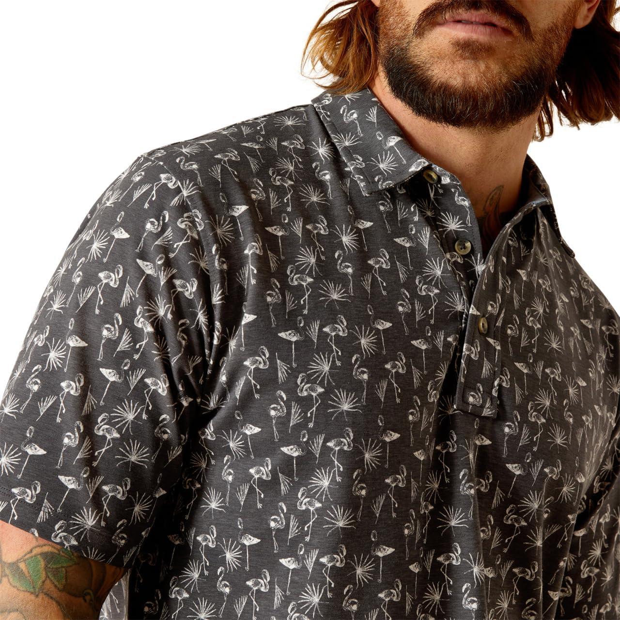 imageARIAT Mens Tek PoloEbony Grey