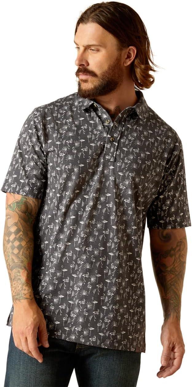 imageARIAT Mens Tek PoloEbony Grey
