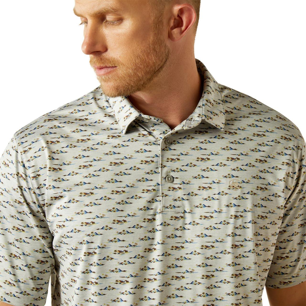 imageAriat Mens Charger 20 Printed PoloGrey