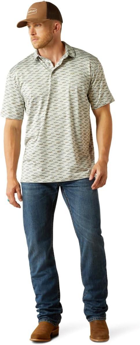 imageAriat Mens Charger 20 Printed PoloGrey