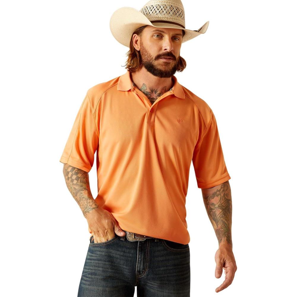 imageARIAT Mens Tek PoloHot Rose