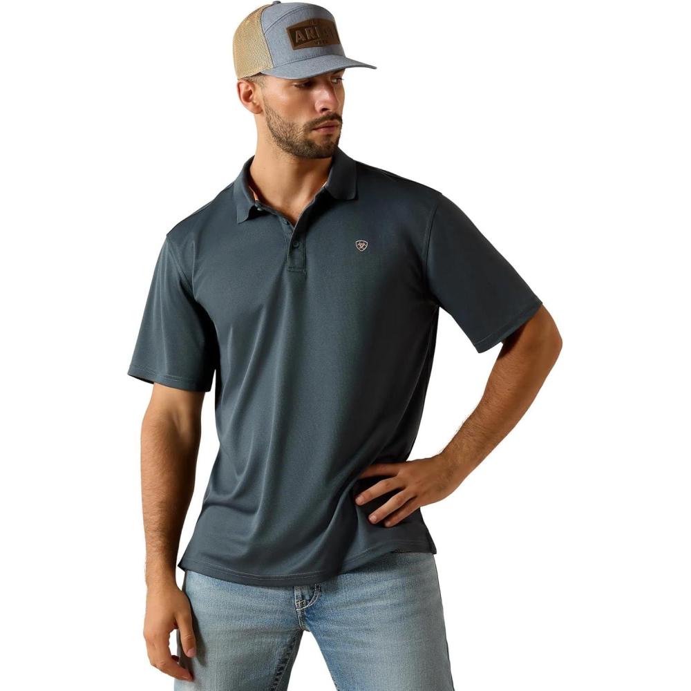 imageAriat Mens Tek PoloDark Slate
