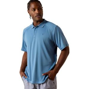 ARIAT Mens Tek Polo(Captain’s Blue)