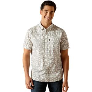 Ariat Men’s Marc Stretch Modern Fit Shirt(Vanilla Ice)