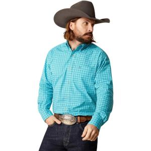 Ariat Mens Pro Series Brock Classic Fit Shirt(Blue Curacao)