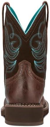 imageARIAT Womens Fatbaby Heritage Dapper Western BootRoyal ChocolateFudge
