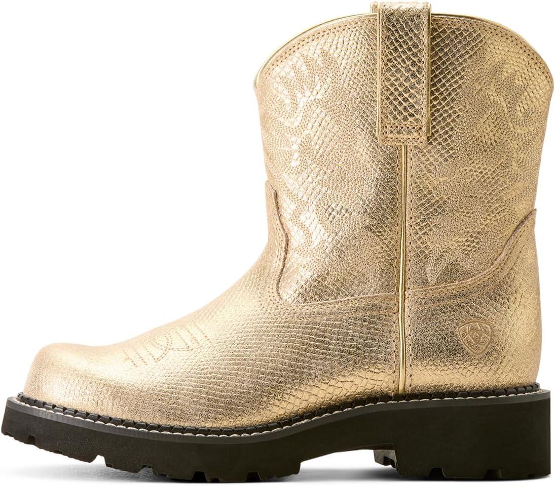 imageARIAT Womens Fatbaby Western BootGilded Lizard Emboss