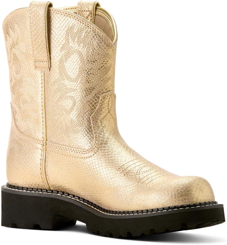 imageARIAT Womens Fatbaby Western BootGilded Lizard Emboss