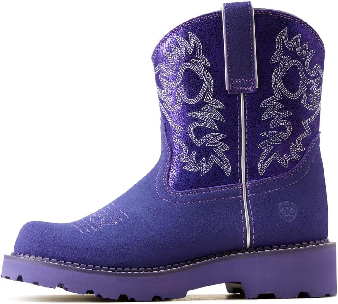 imageARIAT Womens Fatbaby Western BootPurple MetallicViolet Suede