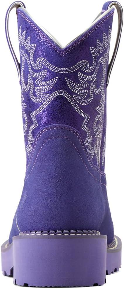 imageARIAT Womens Fatbaby Western BootPurple MetallicViolet Suede