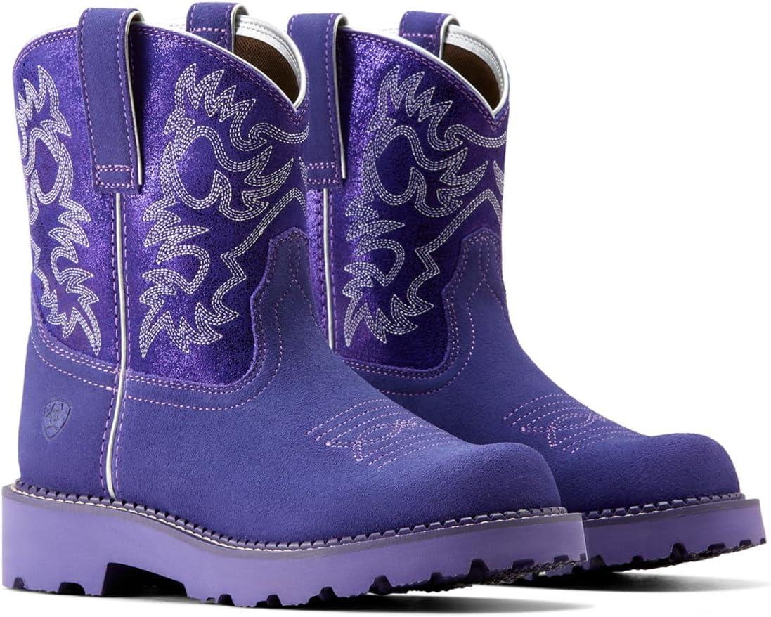 imageARIAT Womens Fatbaby Western BootPurple MetallicViolet Suede