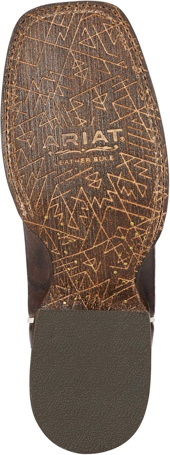 imageARIAT Womens Pendleton Circuit Savanna Western BootTaurus TanBlue Paisley Print