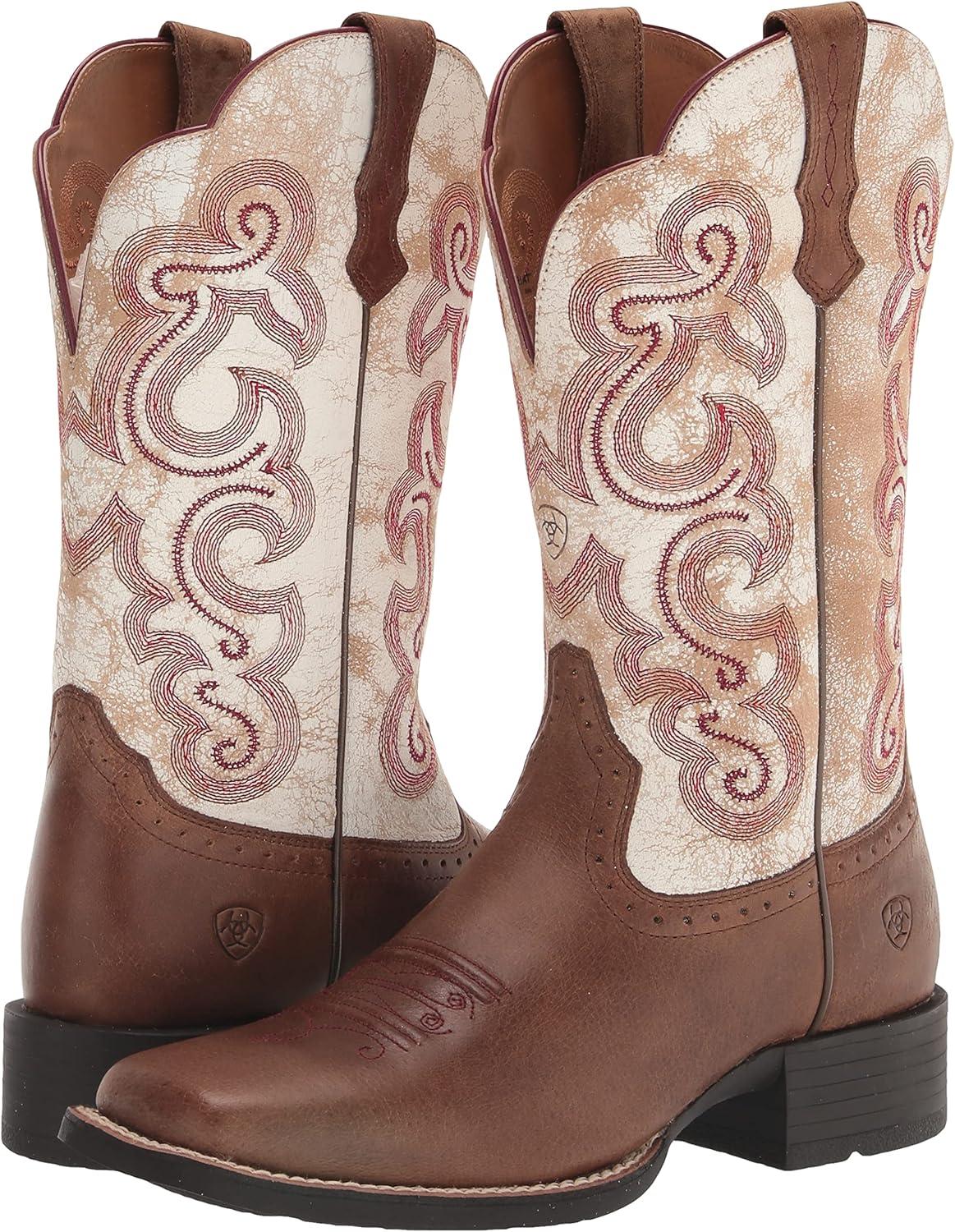 imageARIAT womens QuickdrawSandstormDistressed White