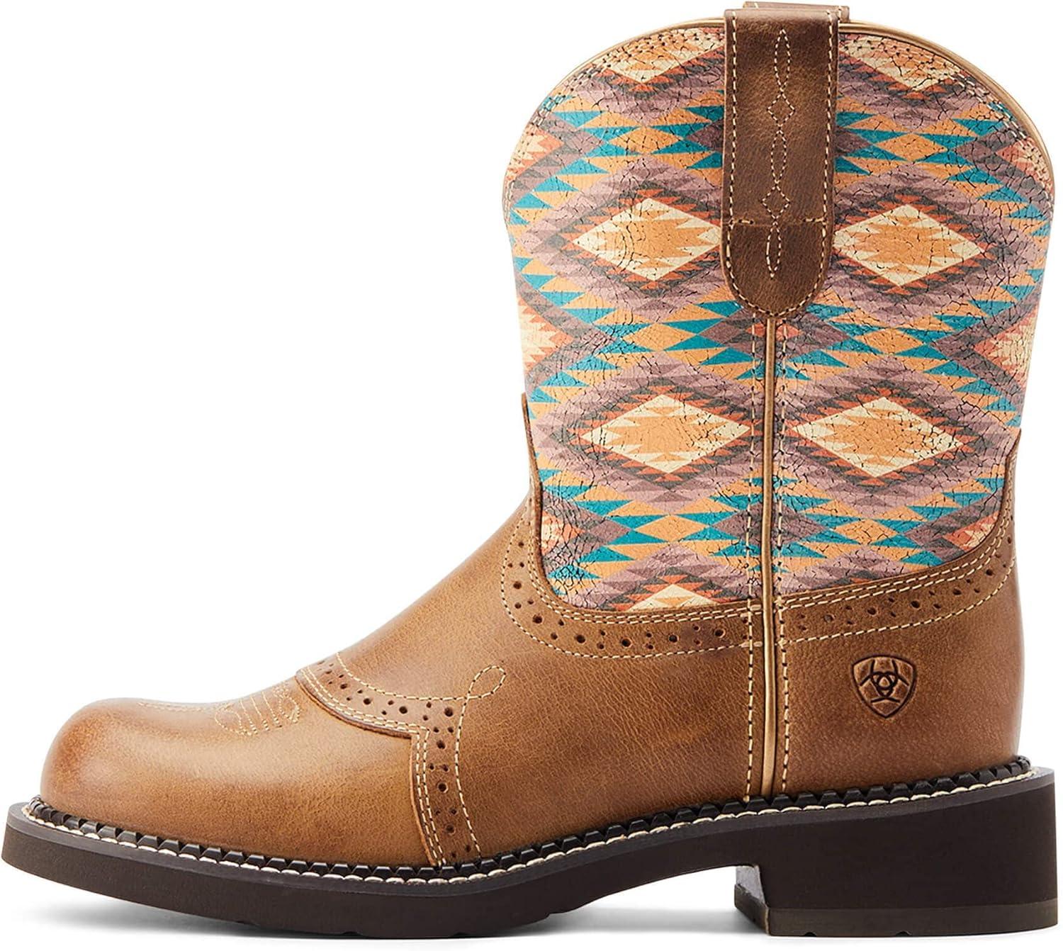 imageAriat Womens Fatbaby Heritage Farrah Western BootCoastal Tan