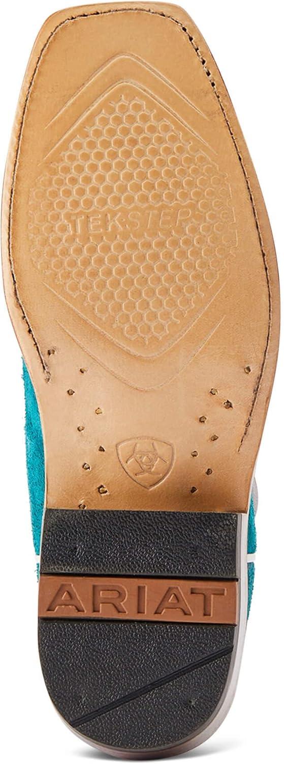 imageAriat Womens Futurity Boon Western BootAncient Turq RoughoutGilded Mocha