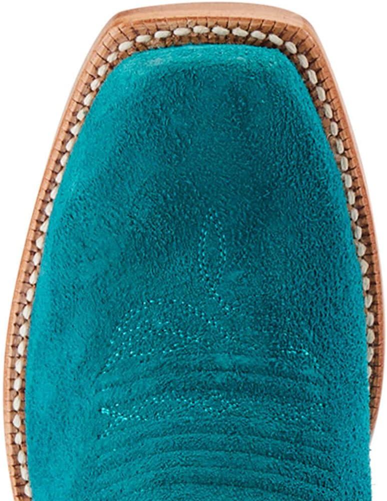 imageAriat Womens Futurity Boon Western BootAncient Turq RoughoutGilded Mocha