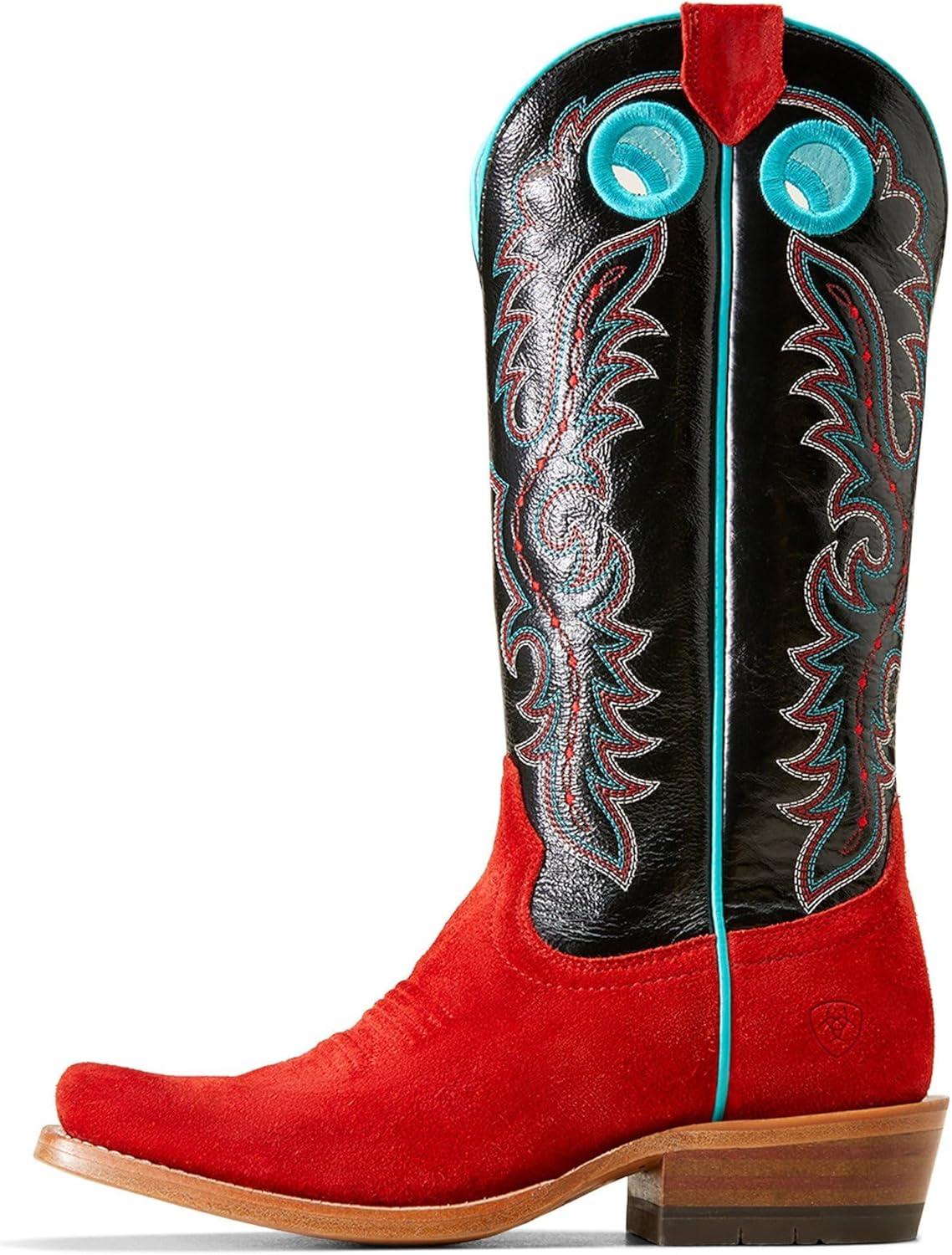 imageAriat Womens Futurity Boon Western BootFiery RoughoutInkwell