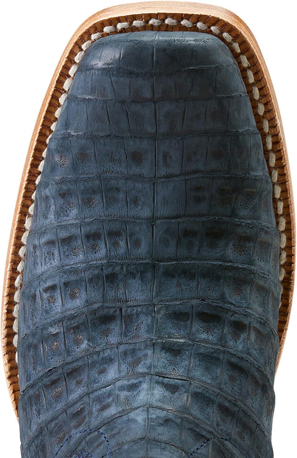 imageAriat Womens Futurity Boon Western BootNavy Sueded Caiman Belly