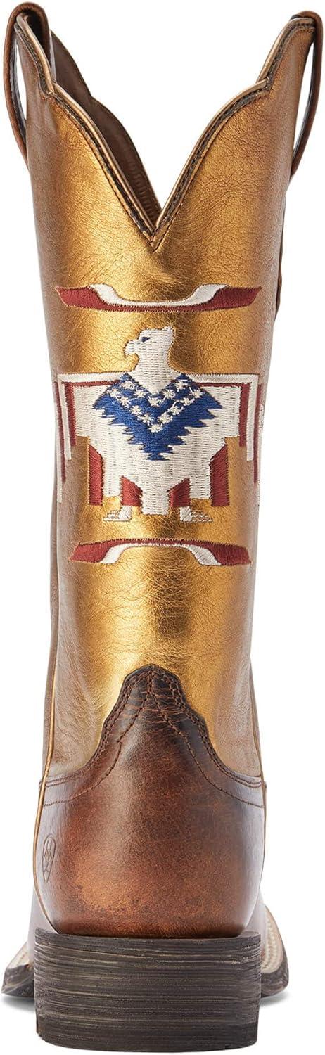 imageAriat womens Frontier Thunderbird Chimayo Western BootFiery Tan