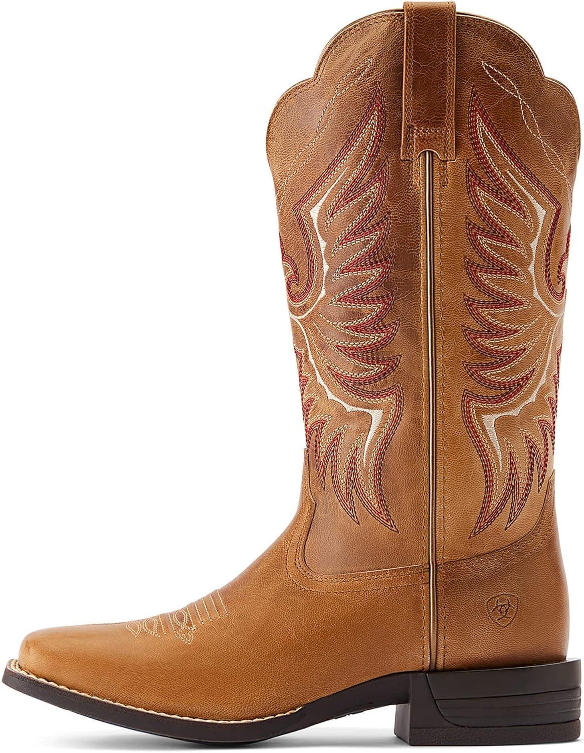 imageAriat womens Rockdale Western BootAlmond Buff
