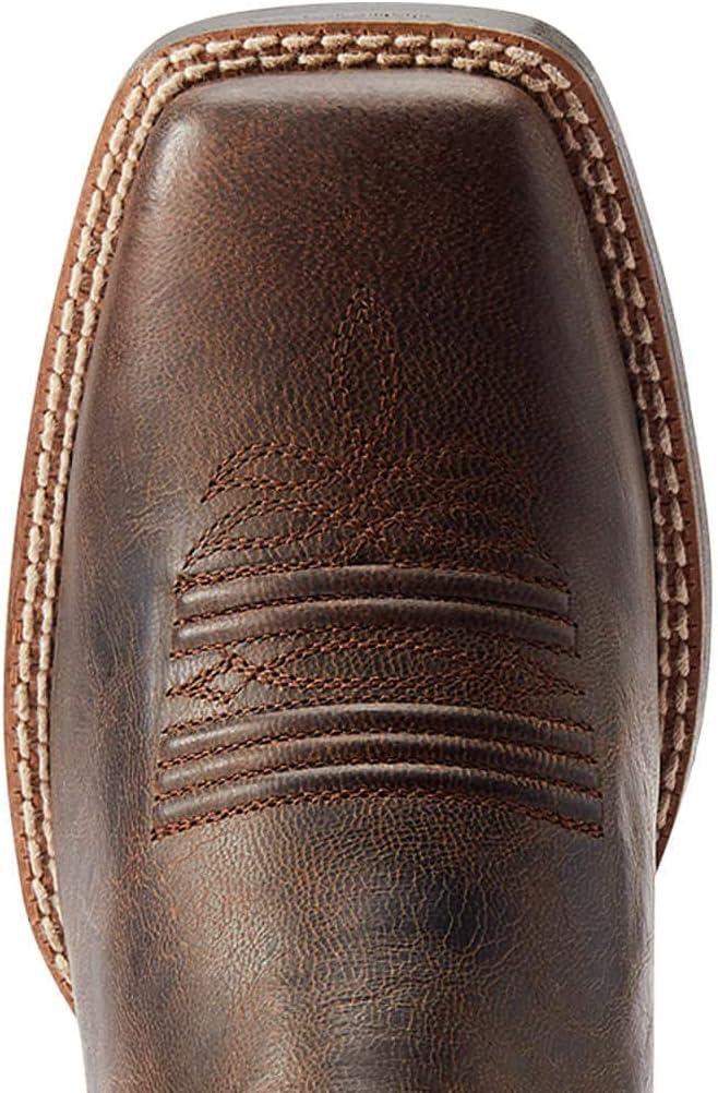 imageAriat womens Round Up Back Zip Western BootWorn Mocha