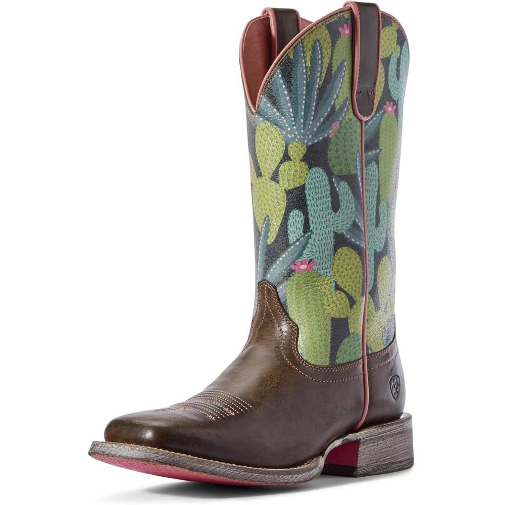 imageARIAT Womens Pendleton Circuit Savanna Western BootDesert TaupeNavy Cactus