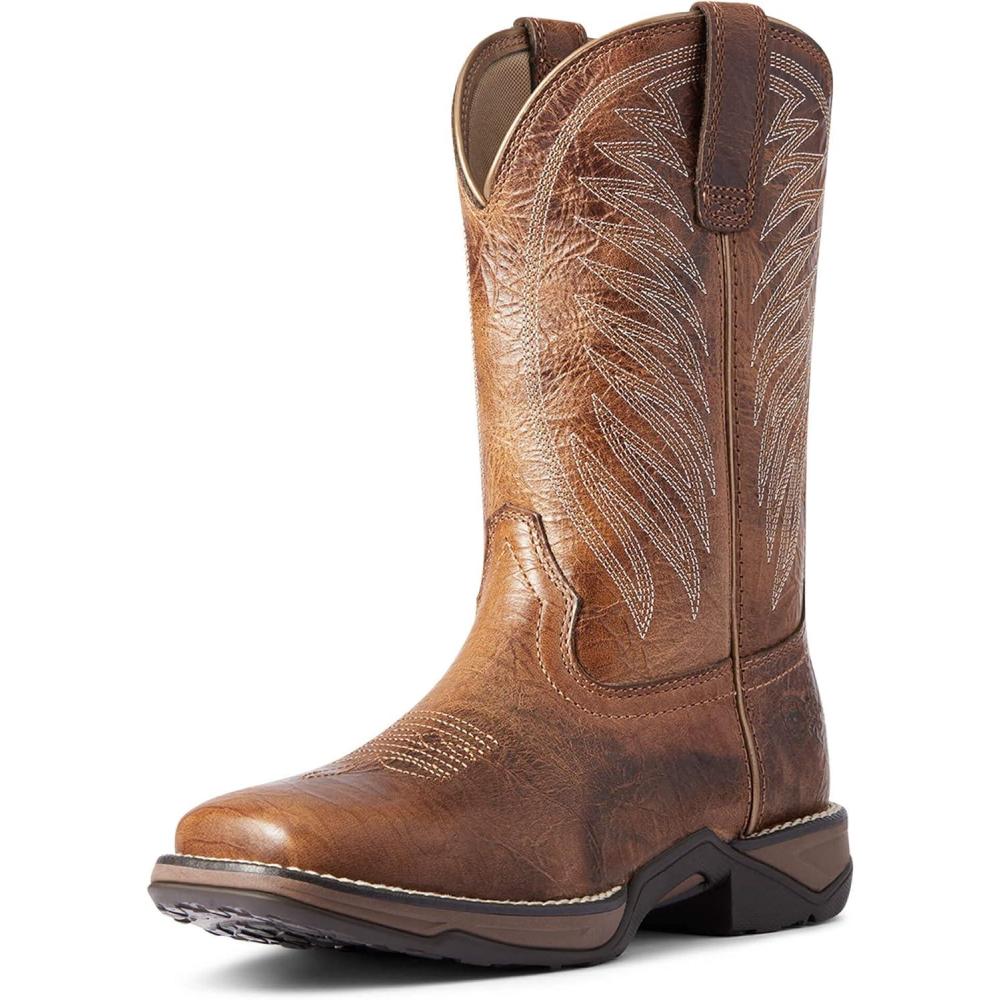 imageARIAT womens Anthem Round Toe Ii Western BootCrackled Cottage