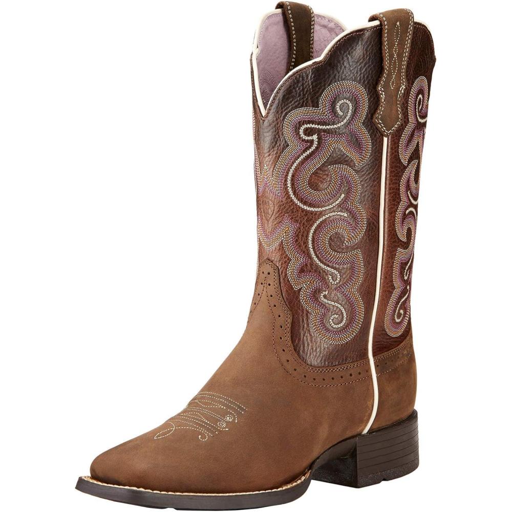 imageARIAT womens QuickdrawBadlands BrownWicker