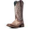 Naturally Distressed Brown/Leopard Print