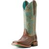 Honey Brown/Turquoise Patina
