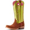 Cognac Roughout/Electric Lime Patent