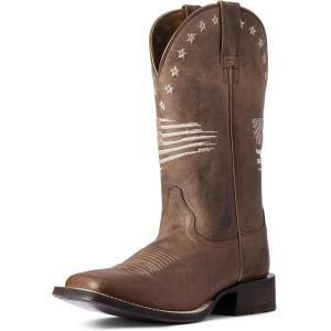 Ariat womens Circuit Patriot Western Boot(Weathered Tan)
