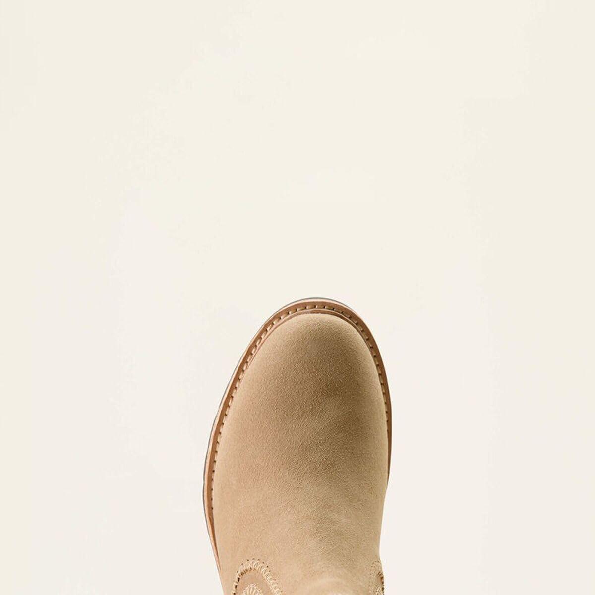imageARIAT womens Wexford Whipstitch Chelsea BootCamel Suede
