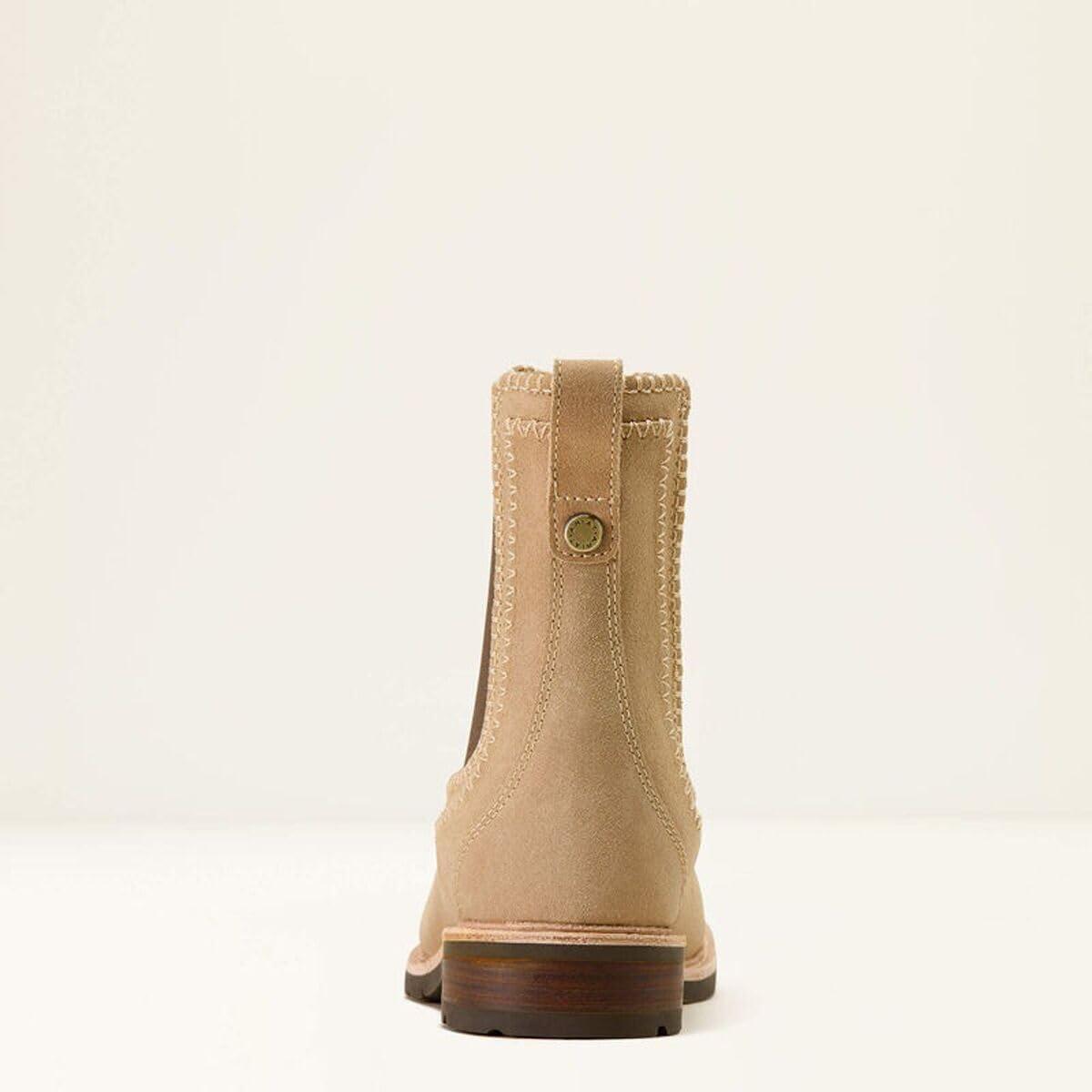 imageARIAT womens Wexford Whipstitch Chelsea BootCamel Suede