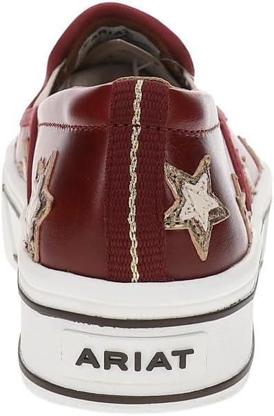 imageAriat Womens Skylar Star Slip on ShoeCherry Heat