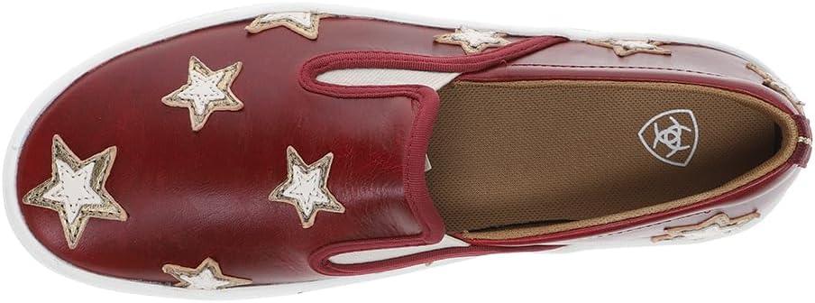 imageAriat Womens Skylar Star Slip on ShoeCherry Heat
