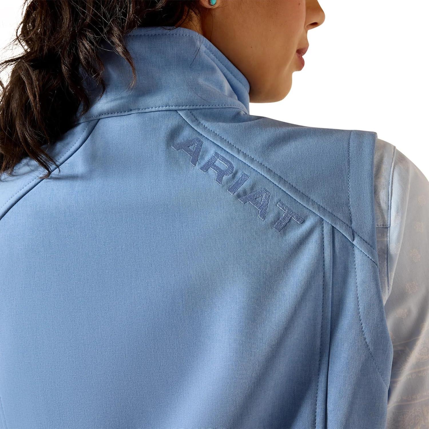 imageARIAT womens Ariat Logo Softshell VestAshleigh Blue Heather
