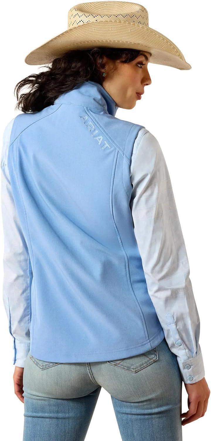 imageARIAT womens Ariat Logo Softshell VestAshleigh Blue Heather